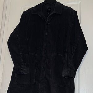 GAP Corduroy Black Coat